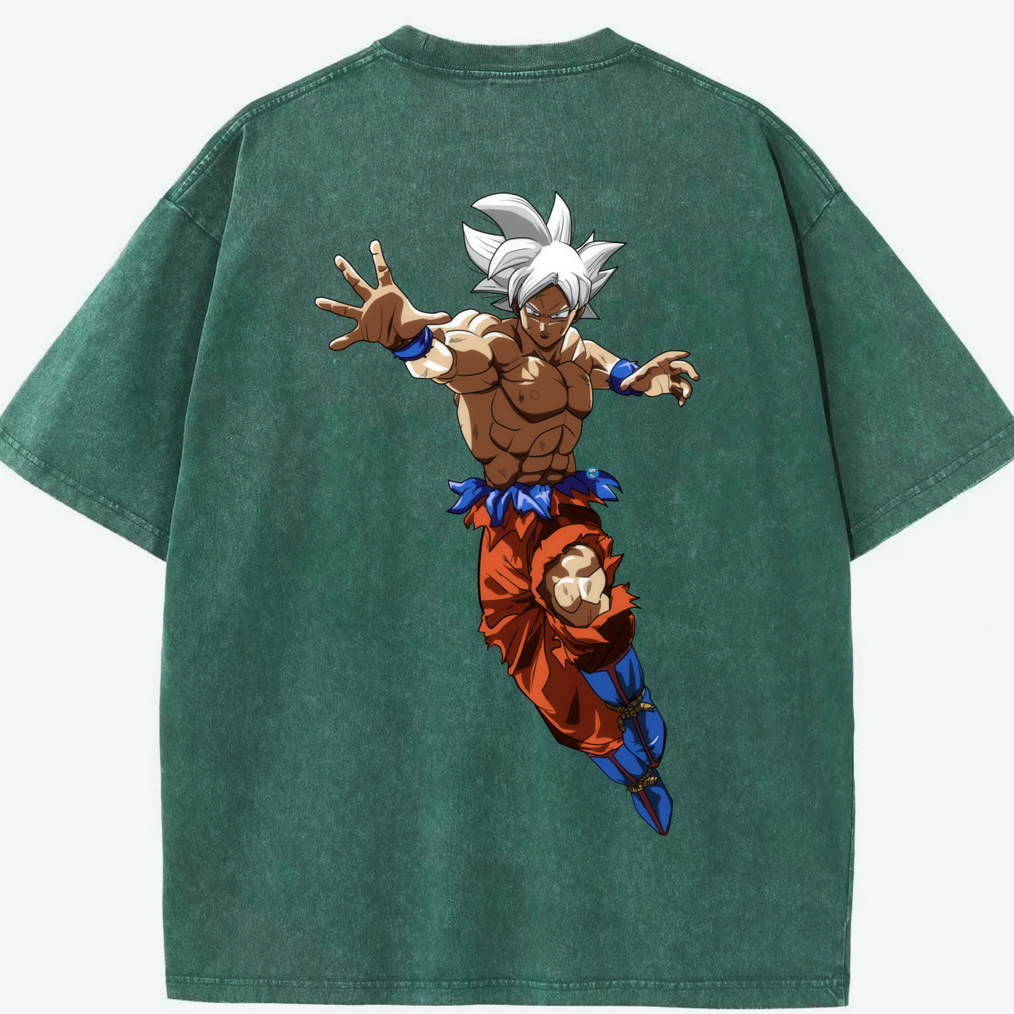 （画像用） ドラゴンボール 孫悟空（そん ごくう）Son Goku カカロット DRAGON BALL Kakarotto 綿100% ヴィンテージ風 半袖Tシャツ（背面プリント）